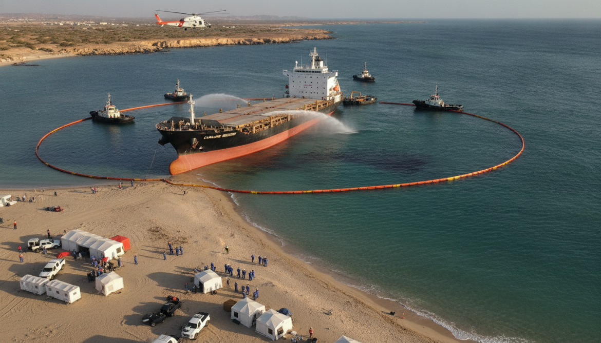 Oman authorities respond to grounded CAROLINE BEZENGI to limit environmental impact