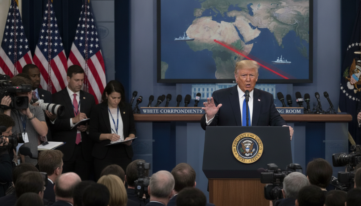 Trump Warns Iran Will Be Struck Unless Strait of Hormuz Reopens Soon