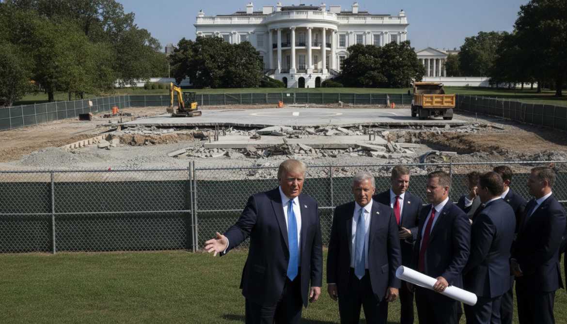 White House helicopter pad ordered rebuilt after Trump rejects contractors' work