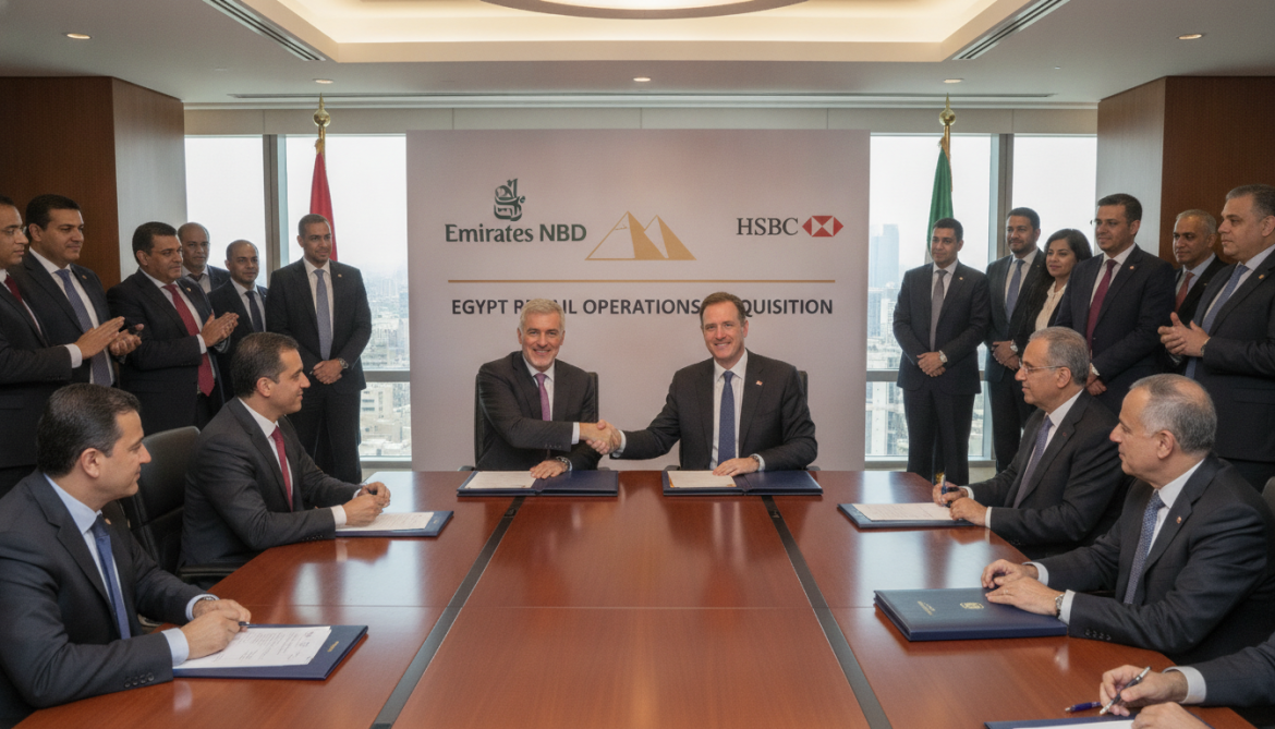 Emirates NBD Egypt signs definitive agreements to acquire HSBC Egypt retail operations