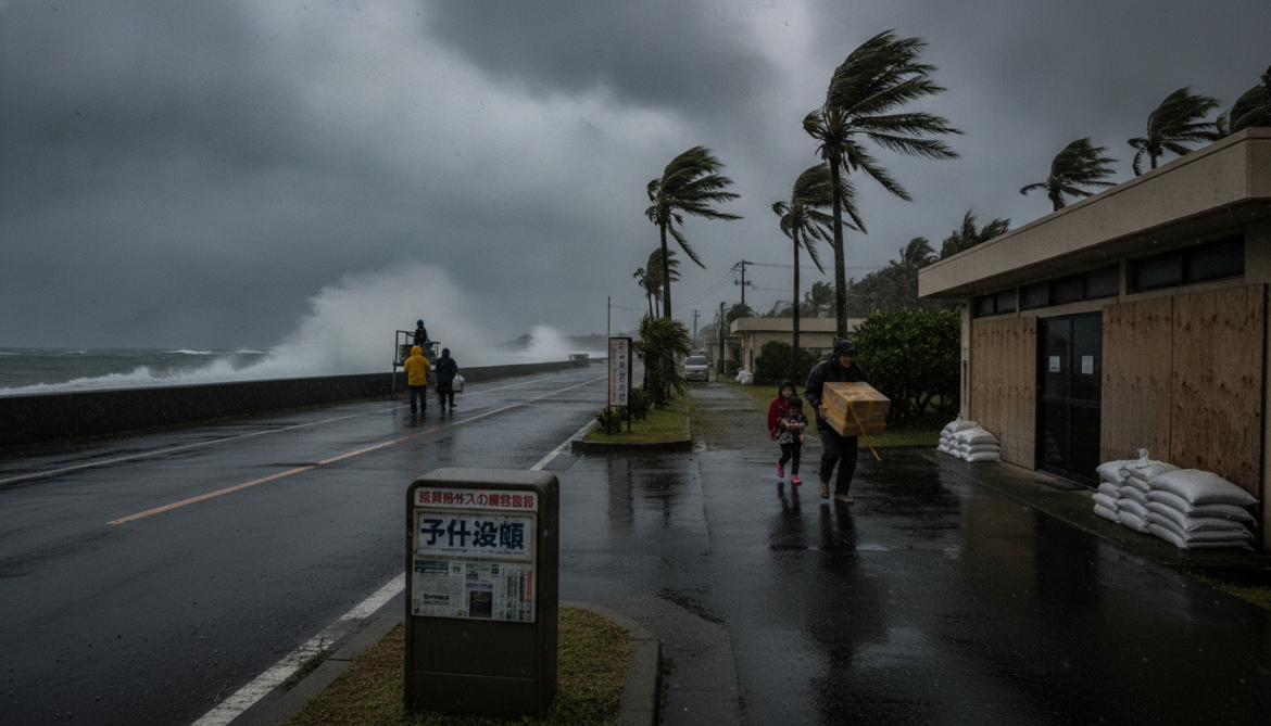 Typhoon Dolphin to hit Okinawa Friday as residents brace for storms