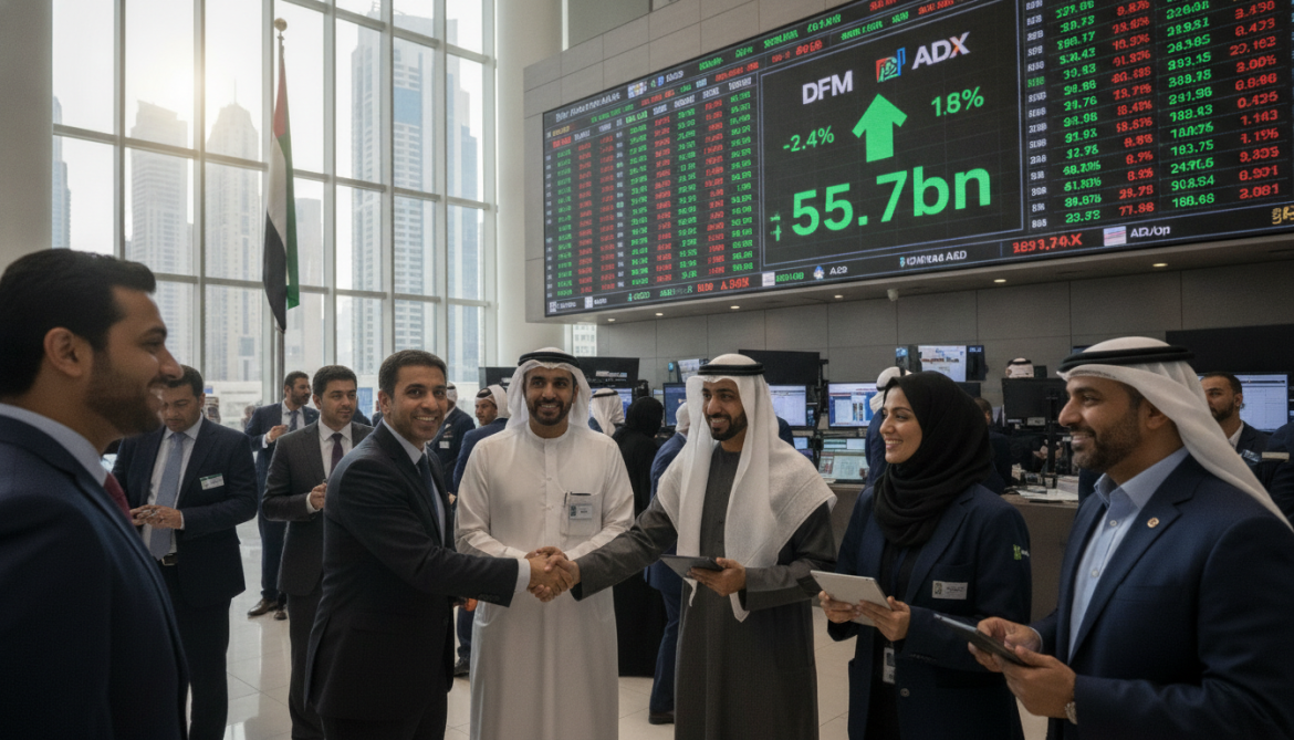UAE stock markets surge as Dubai and Abu Dhabi add AED 55.7bn